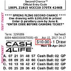 how to enter lottery tickets for second chance